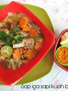 Foto resep Sop iga sapi kuah bening