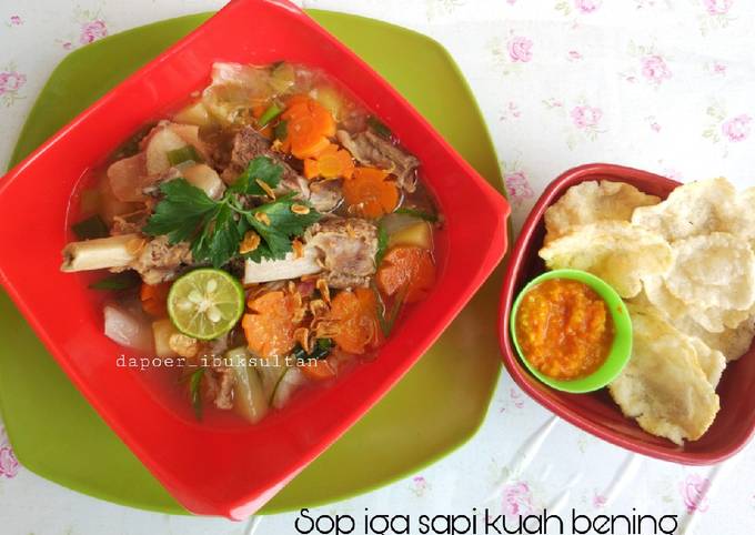 Cara Membuat Sop iga sapi kuah bening yang Enak Banget