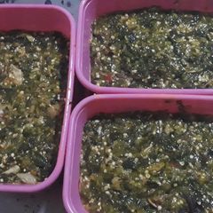 A picture of Okro soup.