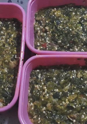 A picture of Okro soup.
