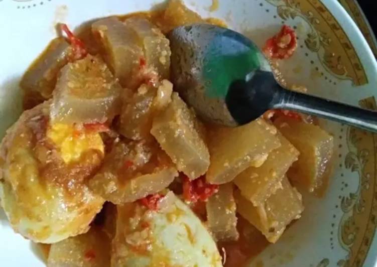 Telur balado campur kikil