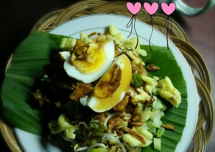 Bagaimana Menyiapkan Nasi Lengko Warteg (sarapan keluarga) Super Lezat