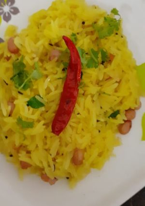 A picture of Lemon rice(khatta pulao).
