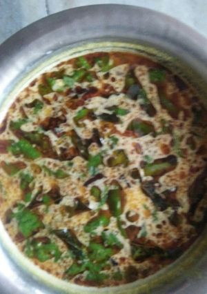 A picture of Dahi Besan wali kadhi.