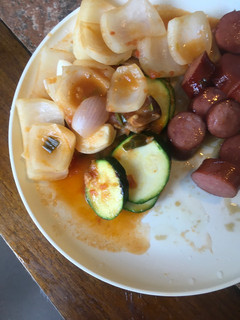 A picture of Zucchini Shanghai style.