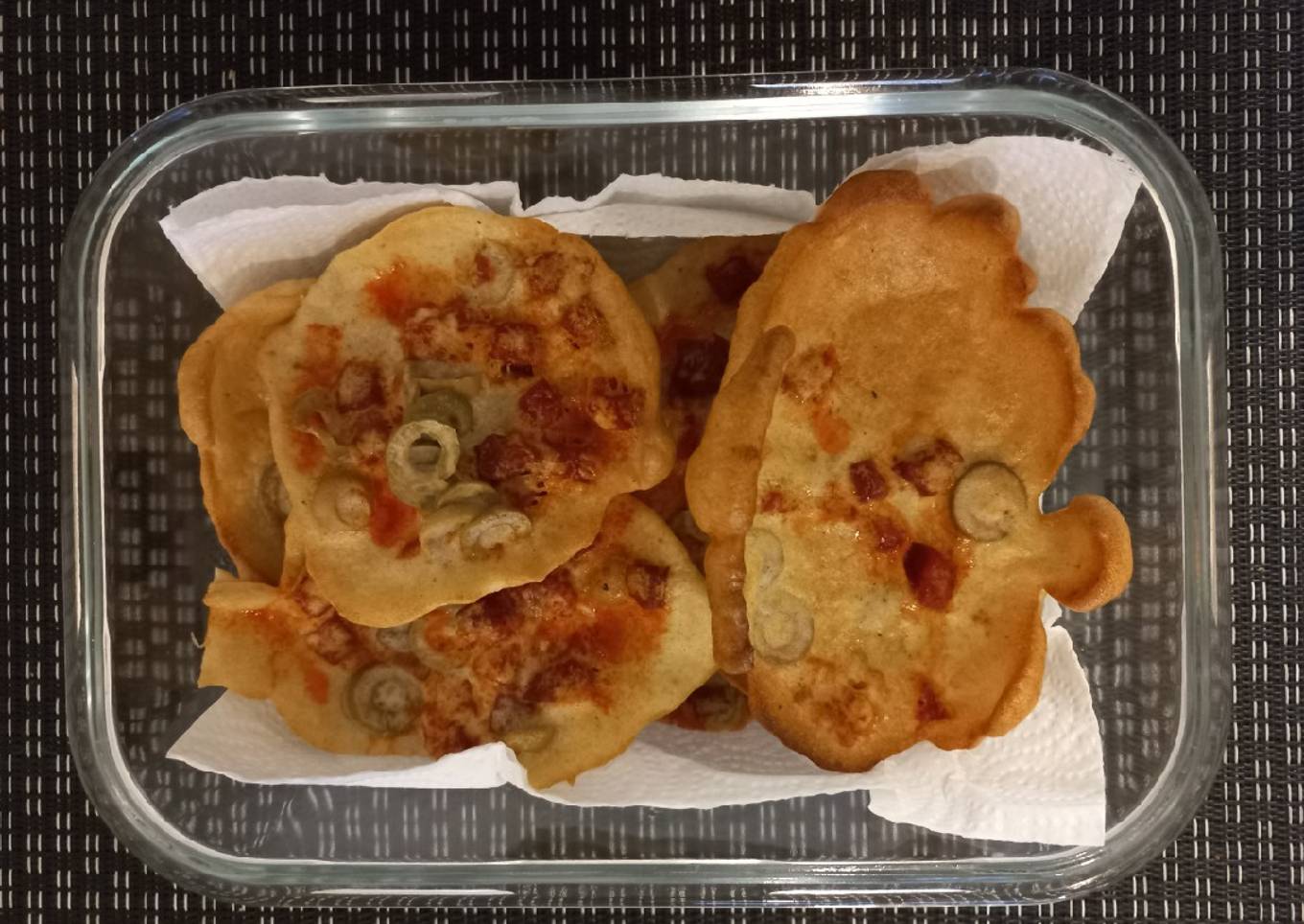 Biscuits chorizo et olives vertes