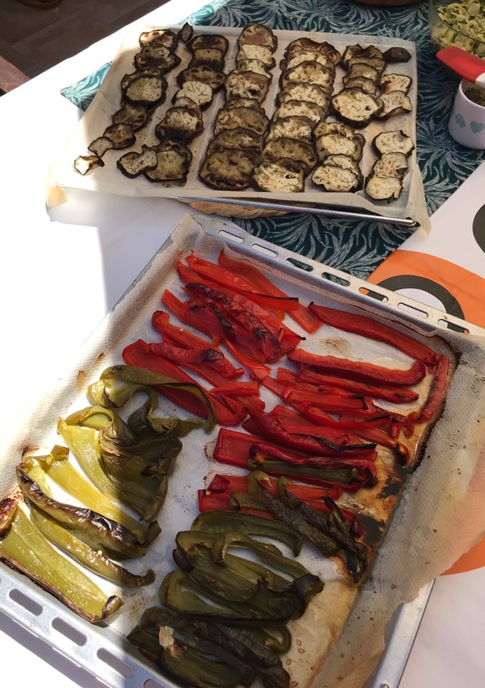 Una foto de Verduras asadas