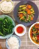 Thịt bò xào rau củ