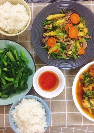 Hình của món Thịt bò xào rau củ.