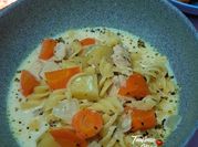 Gambar creamy chicken fusilli