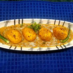 A picture of Coconut Egg Bhuna Masala.