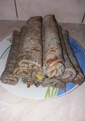 Mákosguba palacsinta (cukormentes, szénhidrátcsökkentett) recept fotója