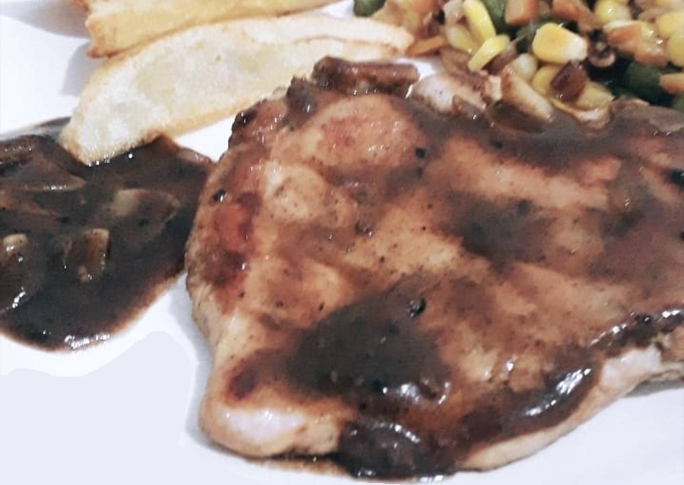 Blackpapper Steak Simpel Tanpa Pemanggang