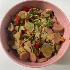 Foto resep Tumis toge bakso sosis