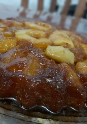 Una foto de Torta de manzana invertida
