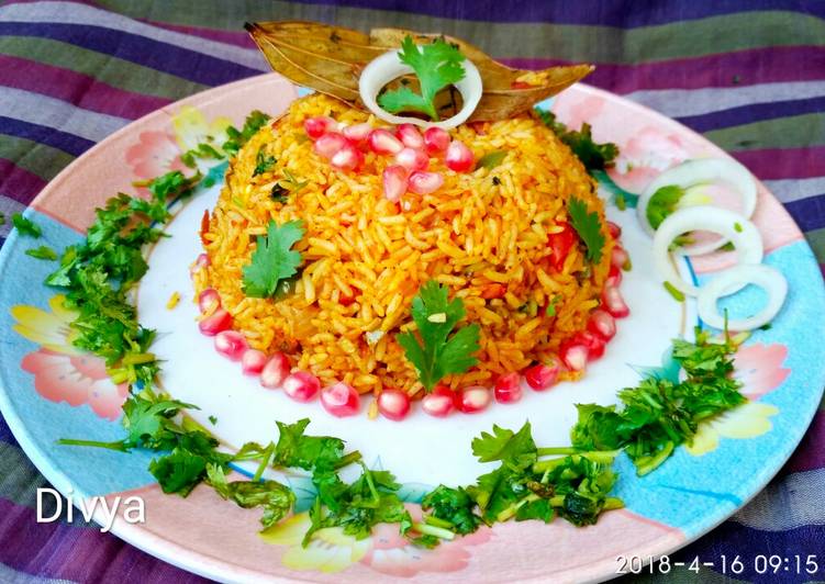 Anar veg biryani