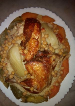 A picture of Algerian Couscous (Grandma’s Style) 😍😍😍.