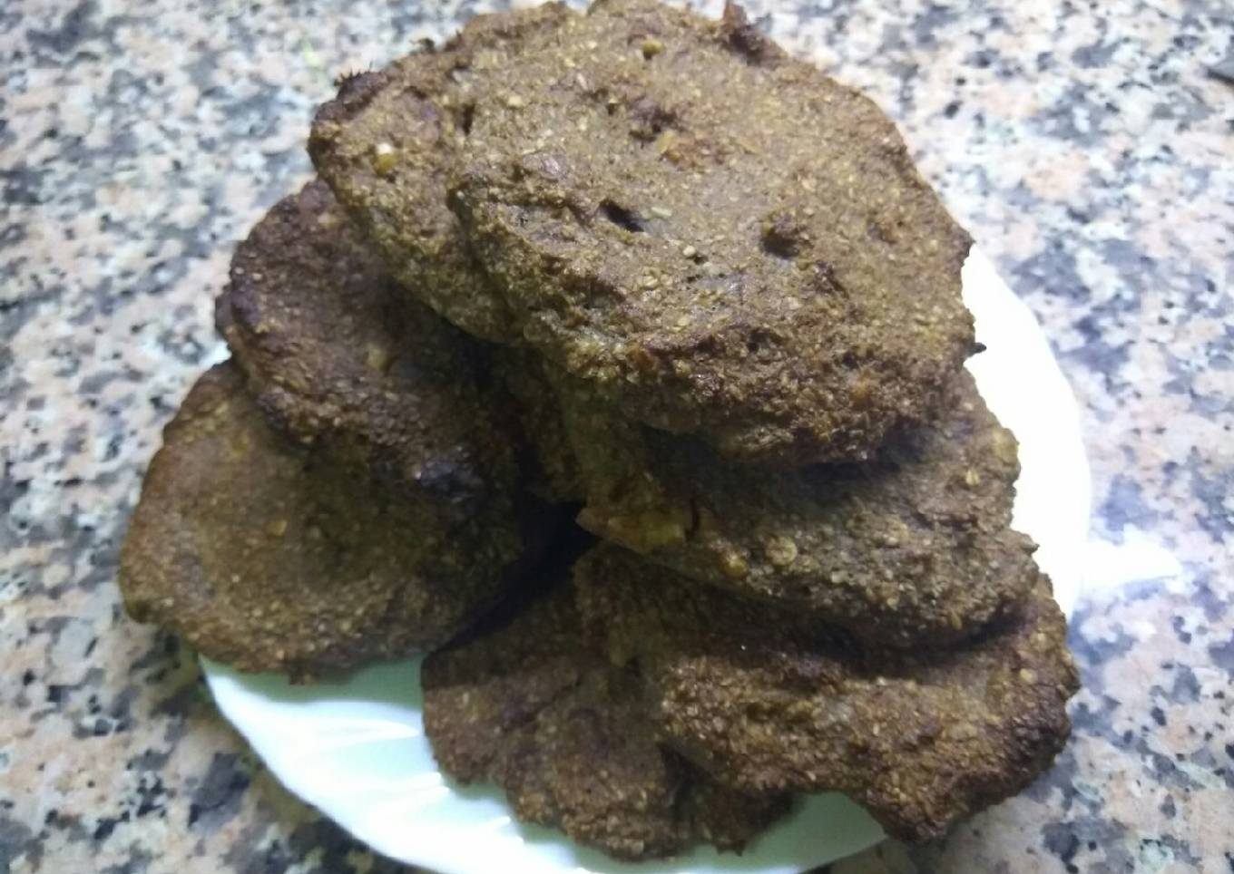 Galletas de avena, plátano y cacao