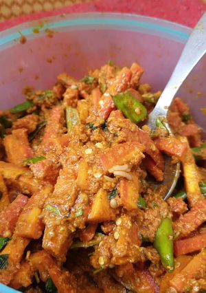 A picture of Gajar ka achar,.