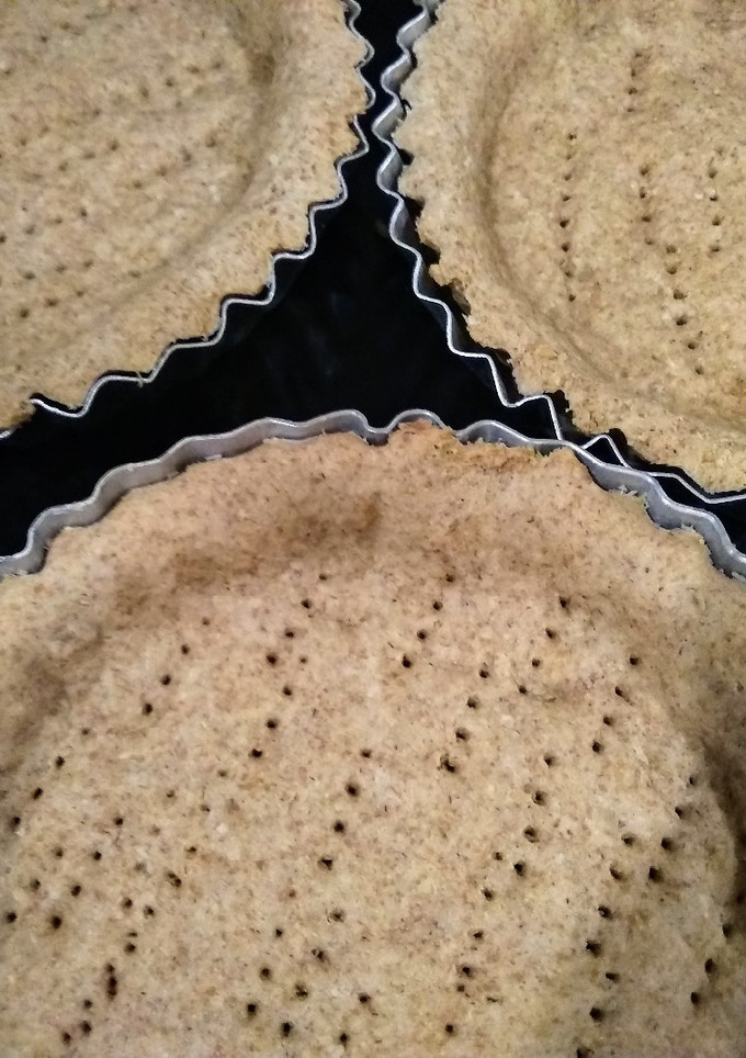 Una foto de Base de tarta integral con avena