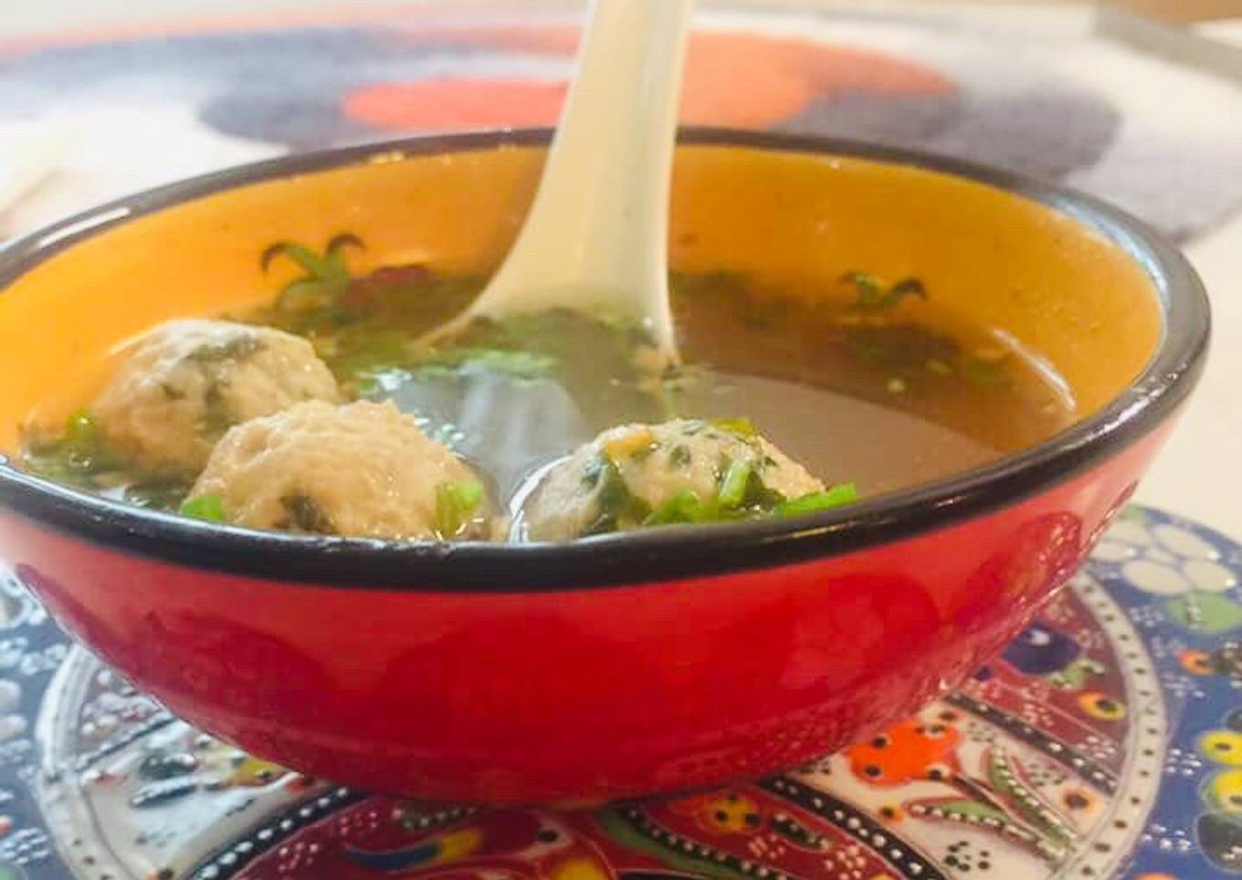 Thai Meatballs Soup