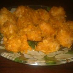 A picture of Oil free baked chicken nuggets(Ramadan iftar).
