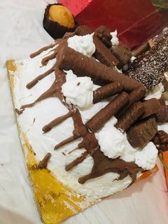 صورة لوصفة كيكة الشوكولاتة والكريمة🍫😋