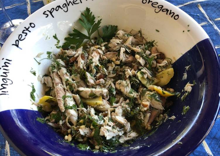 Sgombro in insalata con finocchietto