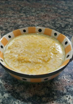 A picture of Kaddu ki kheer.