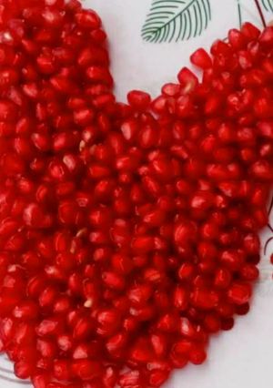 A picture of Heart shaped pomegranate.