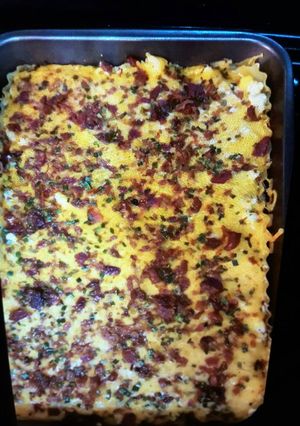 A picture of Pierogi Lasagna.