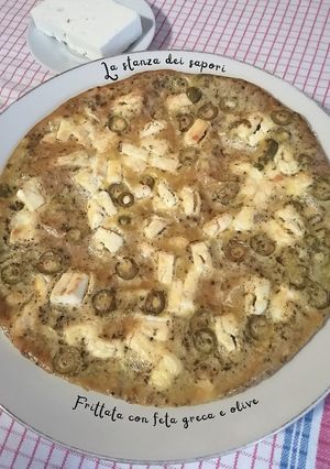 A picture of Frittata with Greek Feta and Olives.