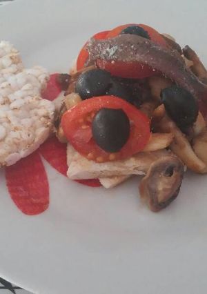 Una foto de Ensalada de pollo