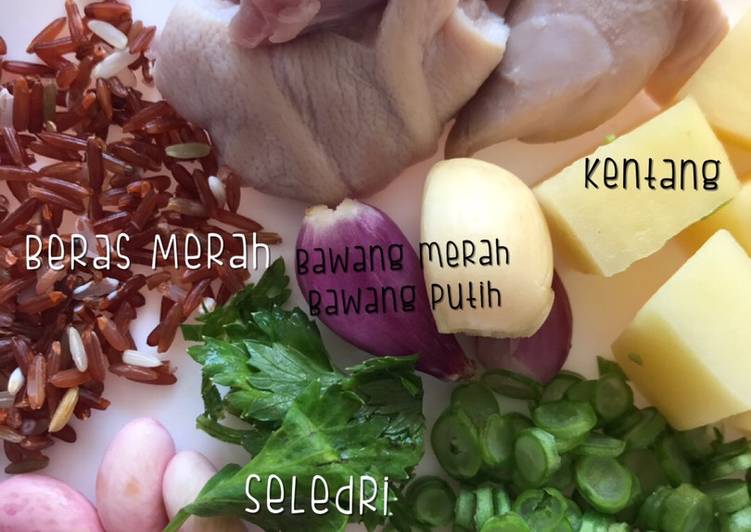 Kentang + Beras Merah + Buncis + Kacang Merah + Kaki Babi MPASI 6 bulan (Mengandung Babi)