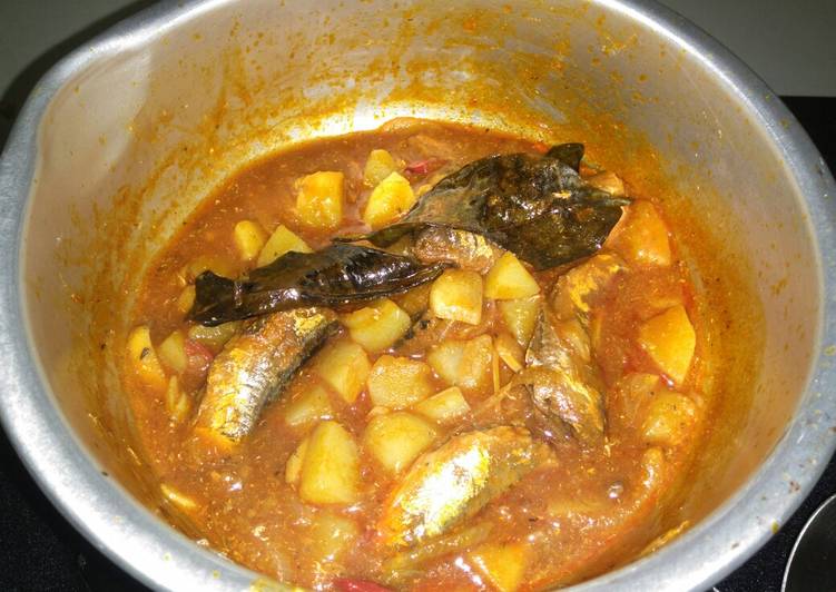 Cara membuat Sarden Kentang Saus Tomat yang nikmat Untuk Jualan