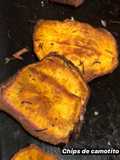 Chips de camote al horno