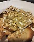 Crackers acqua faba e riso soffiato