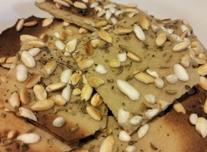 Foto di Crackers acqua faba e riso soffiato