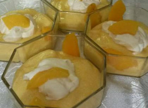 Una foto de Mousse de durazno