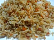 Una foto de arroz basmati