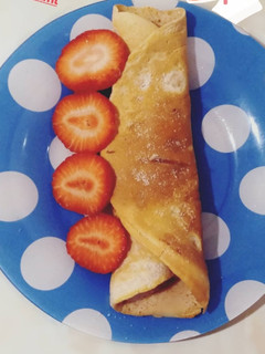 Una foto de Fajita de avena y fresas