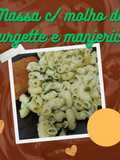 Massa com molho de curgete e manjericão
