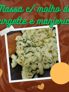 Foto de Massa com molho de curgete e manjericão