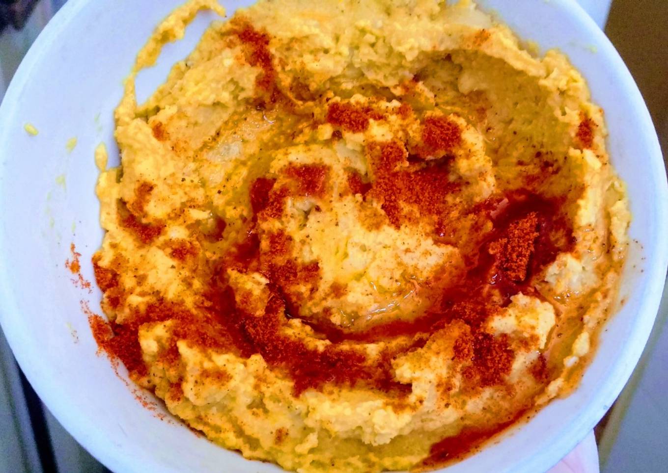 Hummus de calabaza + tahini casero