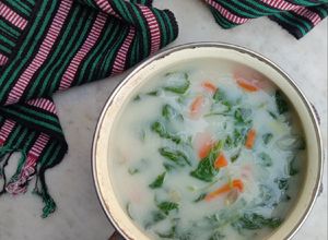 Foto resep Bobor Bayam Wortel with fibercreme