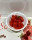سوربه (بستنی یخی) توت فرنگی🍓 strawberry sorbet
