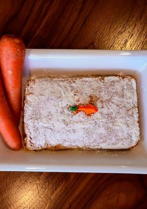 Una foto de Carrot Cake/ pastel de zanahoria