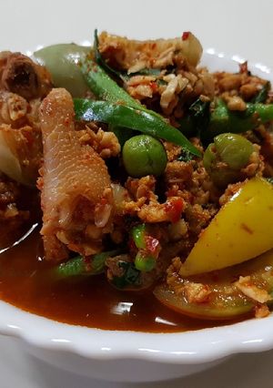 รูปของ แกงป่าไก่สับ+เครื่องใน #อาหารไทยง่ายๆ