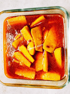 A picture of Taro Masala Curry.