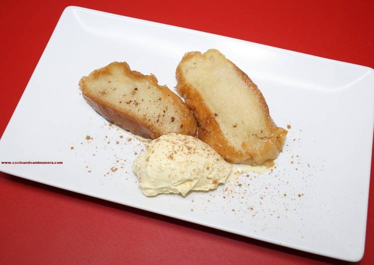 Torrijas de horchata a la plancha sin huevo